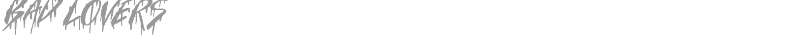Bad Lovers font preview